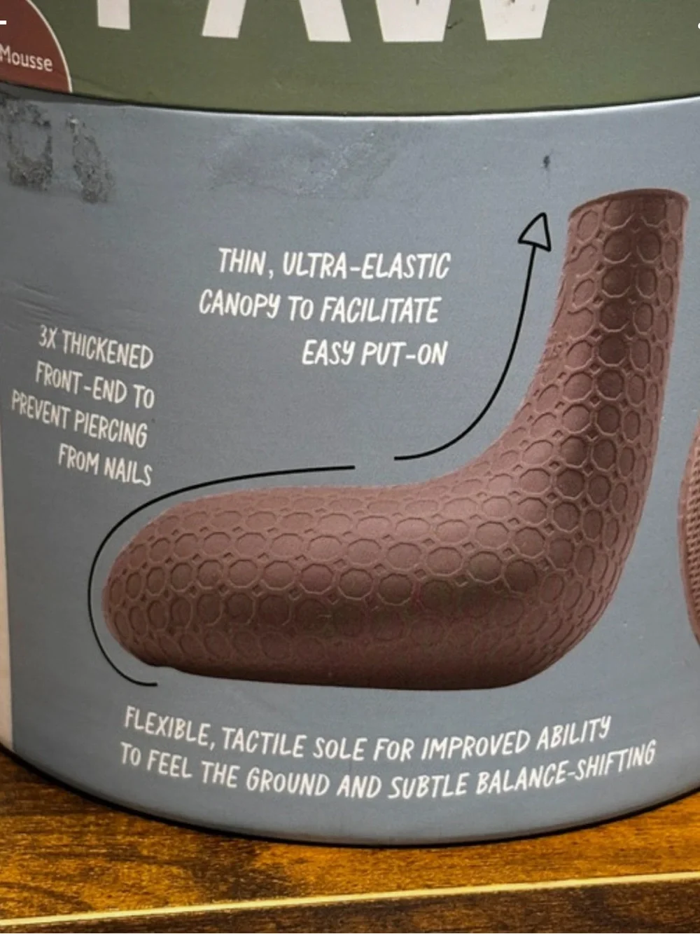 Paw Skins All-Weather Dog Boots in Mocha